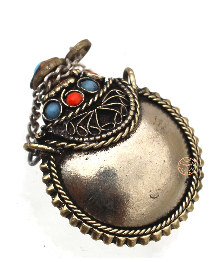 Tibetan Snuff Bottle Turquoise 5 X 7 cm Creativehand Nepal